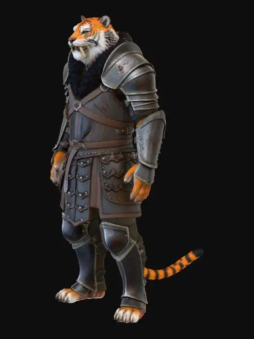 3D model for Tiger Knight