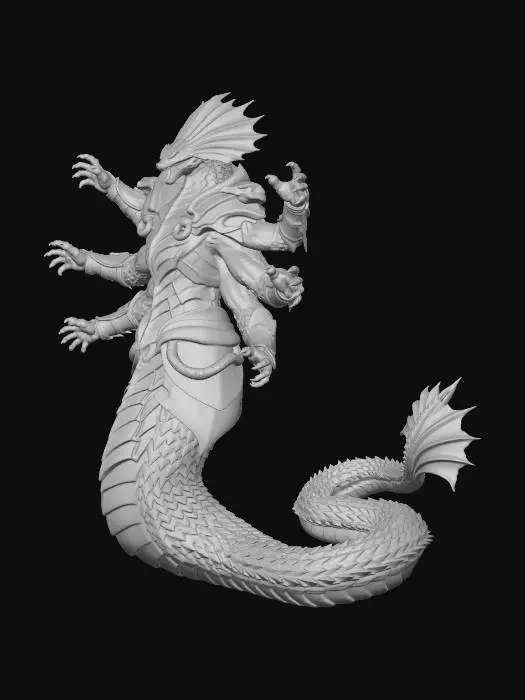 3D model for Naga Commander