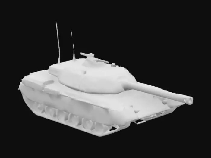 3D model for Unreal engineer quality PBR texture, complex details for OctaneRender. MBT vehicle ,should have a precise geometric structure with sharp edges and well-defined vertices.