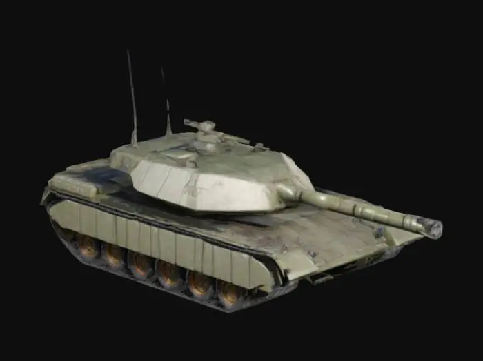 3D model for Unreal engineer quality PBR texture, complex details for OctaneRender. MBT vehicle ,should have a precise geometric structure with sharp edges and well-defined vertices.