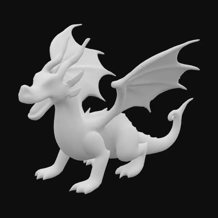 3D model for bana yapboz şeklinde 3 boyutlu sök tak olacak bir ejderha oluşturabilirmisin