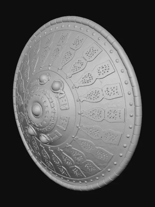 3D model for Ornate Bronze Shield