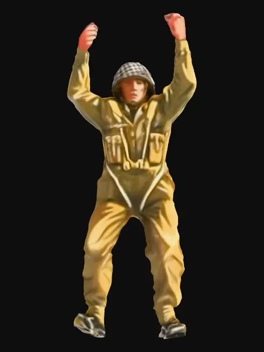 3D model for WW2 British Paratrooper