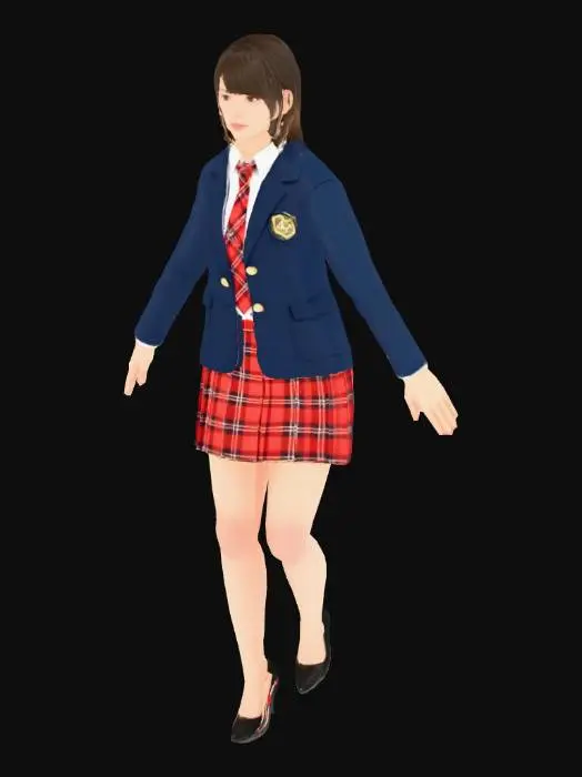 3D model for School Uniform Model