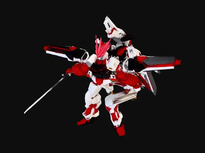 3D model for Crimson Wing Guardian