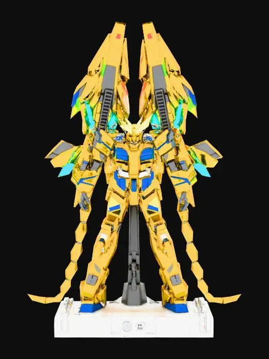 3D model for Golden Mecha Guardian