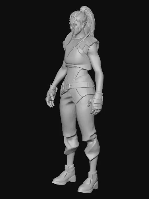 3D model for Valorant Character Model