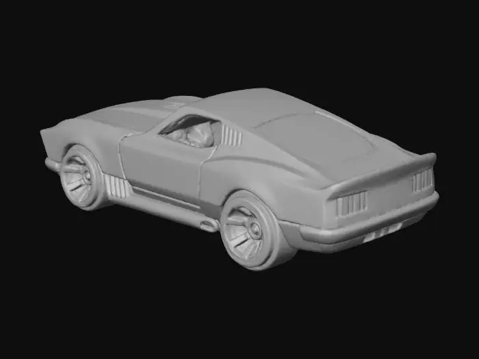 3D model for Blue Racer