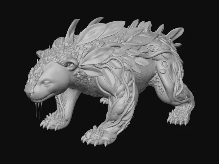 3D model for Floral Panda Evolution