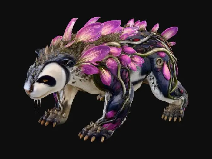 3D model for Floral Panda Evolution