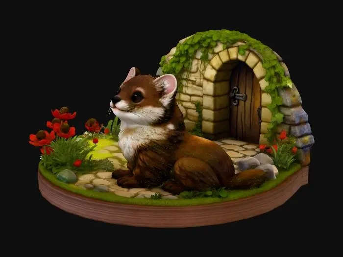 3D model for Curiou at the Mossy Hobbit Hole
