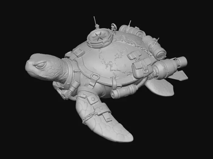 3D model for Globe-Trotting Clockwork Turtle