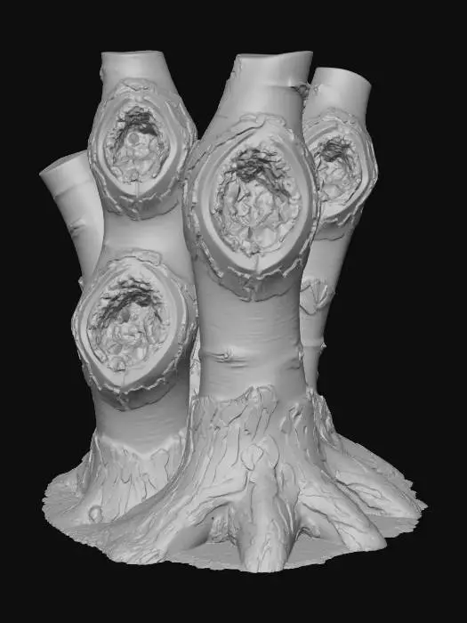 3D model for Amethyst Birches