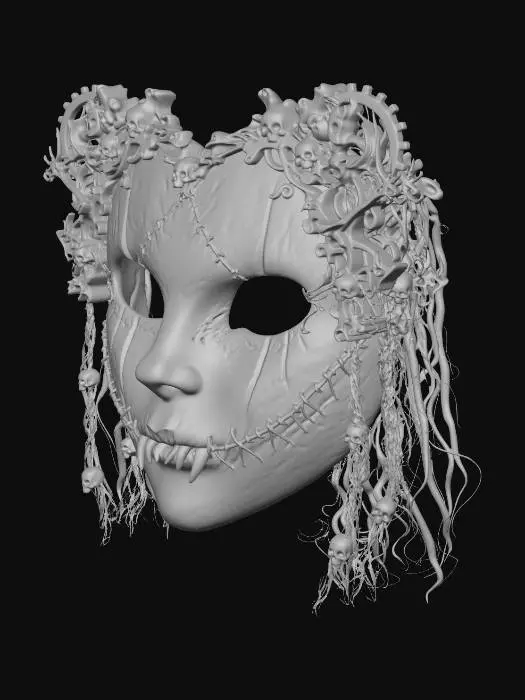 3D model for Cracked Mask of the Dead