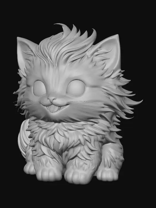 3D model for rainbow kitty
