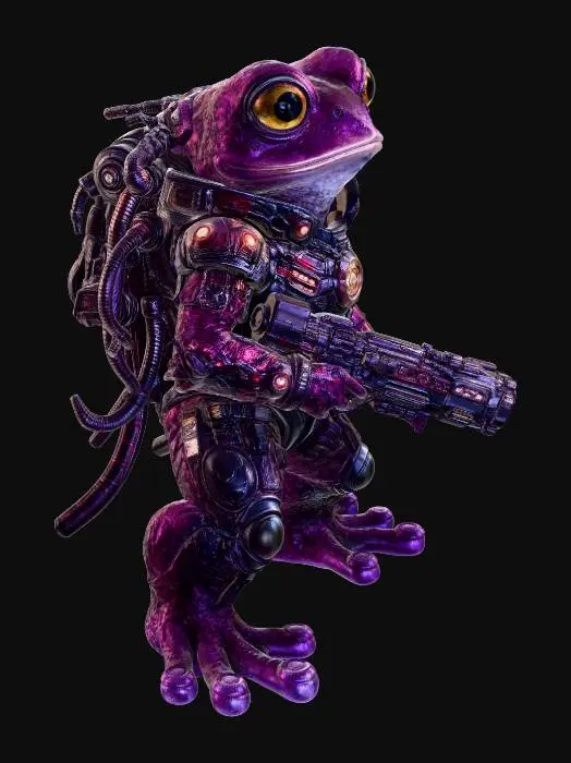 3D model for Galactic Amphibian Warrior