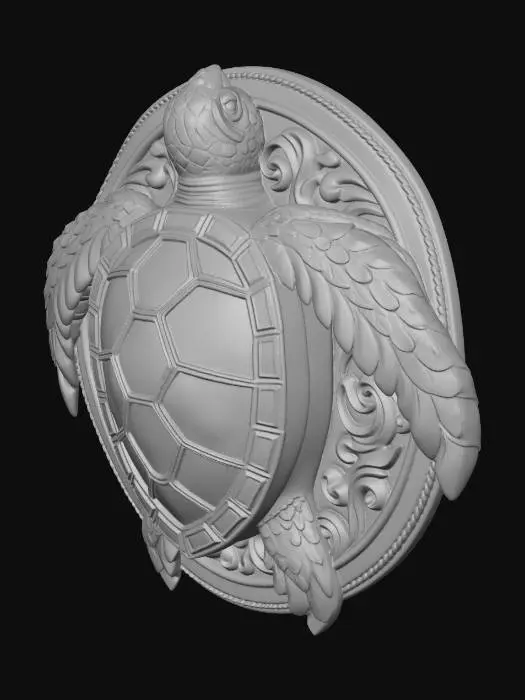 3D model for Winged Guardian Turtle