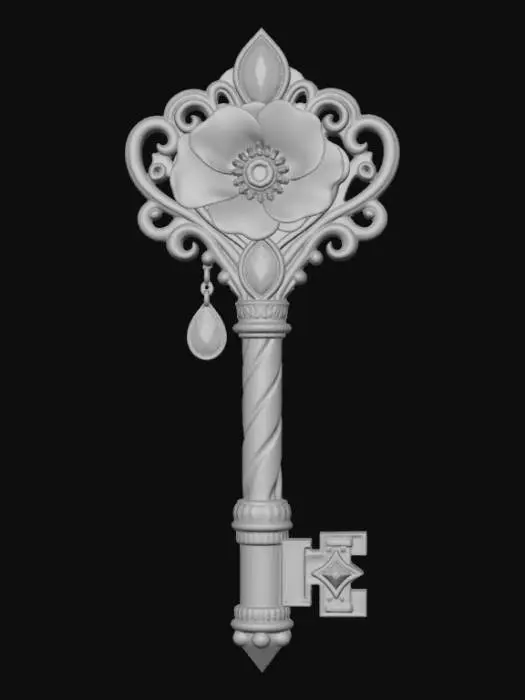 3D model for Azure Poppy Key