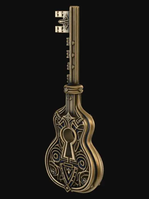 3D model for Ornate Skeleton Key