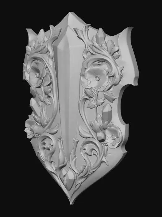 3D model for Azure Crystal Shield