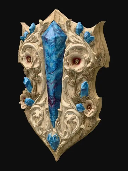 3D model for Azure Crystal Shield