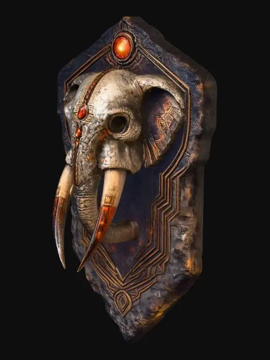 3D model for Mammoth Skull Shield