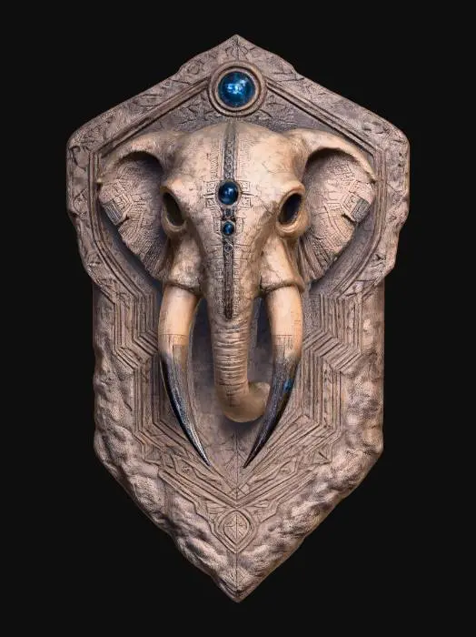 3D model for Mammoth Skull Shield