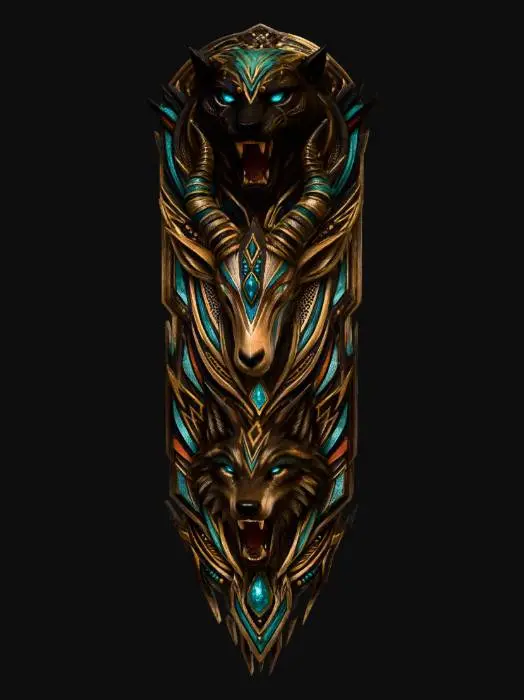 3D model for Tri-Beast Crest