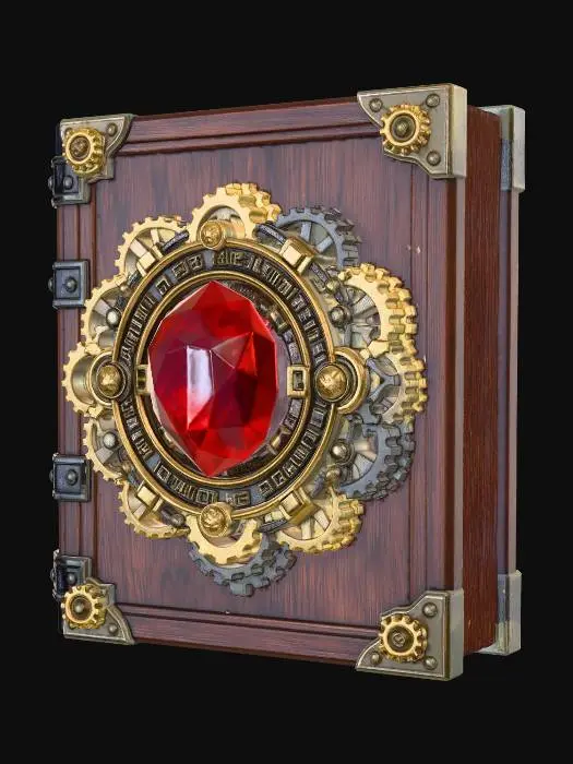 3D model for Clockwork Ruby Book