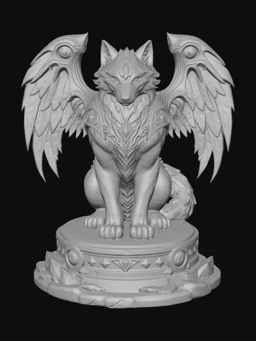 3D model for Neon Fenrir