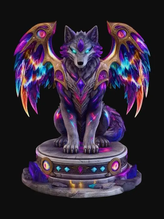 3D model for Neon Fenrir