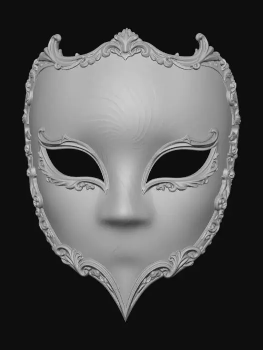 3D model for Crimson Spiral Mask