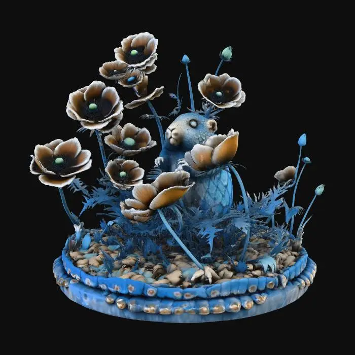 3D model for Groundhog's Floral Sunrise