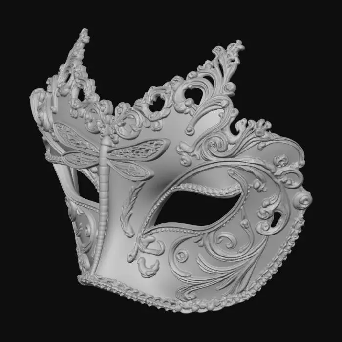 3D model for Dragonfly Masquerade Mask