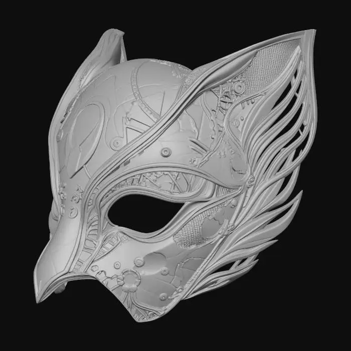 3D model for Iridescent Neon Mask