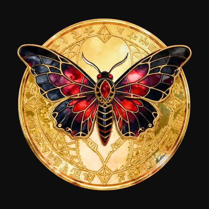3D model for Crimson Stained Glass Moth