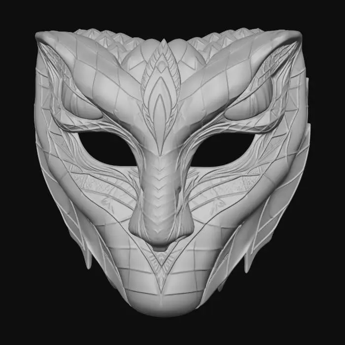 3D model for Marble Vein Owl Mask