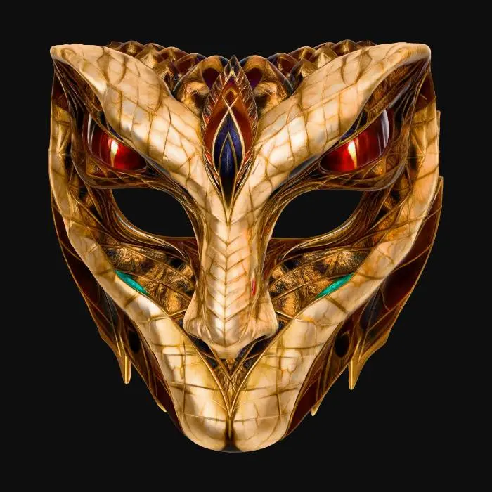 3D model for Marble Vein Owl Mask