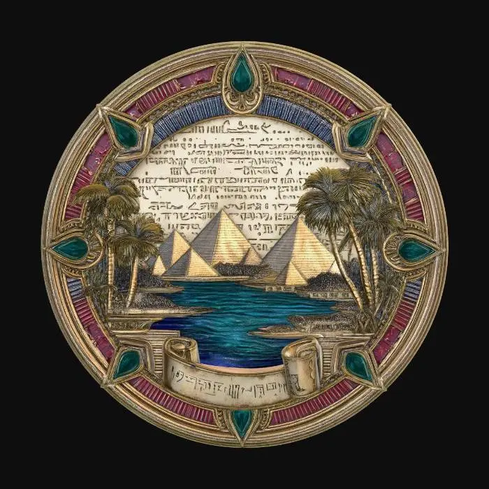 3D model for Pyramids on the Nile Medallion