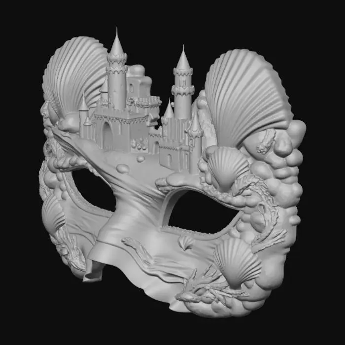 3D model for Seashell Castle Mask