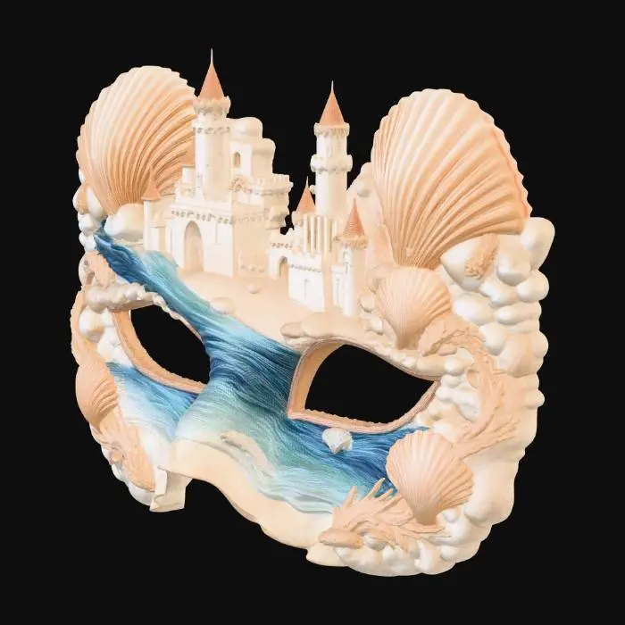 3D model for Seashell Castle Mask