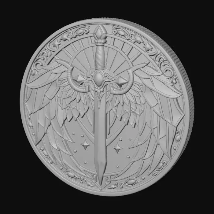 3D model for Winged Sword Emblem