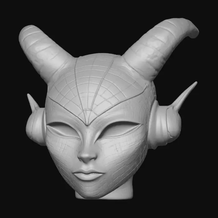 3D model for Nebula Horned Mask