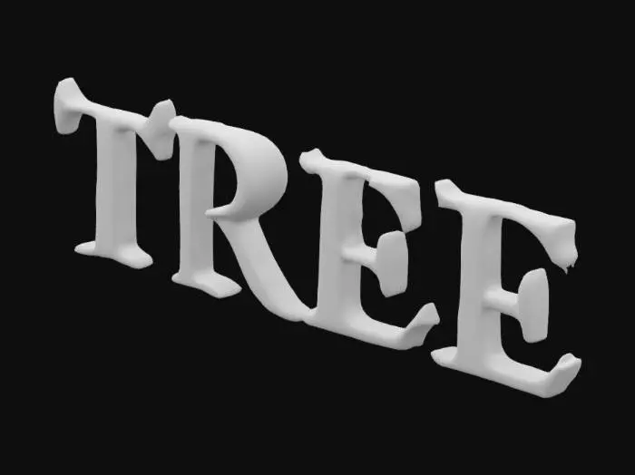 3D model for TREE Logo