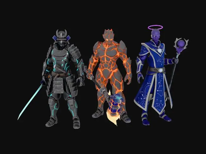 3D model for Elemental Guardians