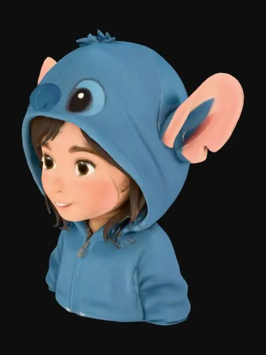3D model for Stitch Hoodie Kid