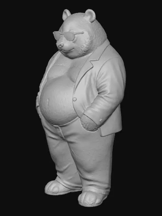 3D model for panda humanoide flow