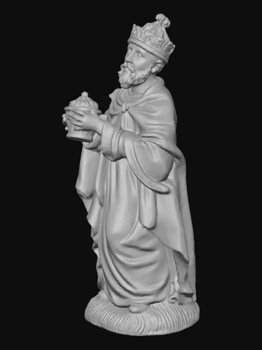 3D model for King Figure Holding a Jar