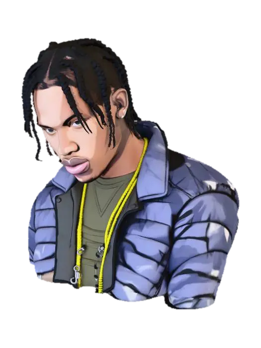 Rap Vibes - Rhythm 3D model, vytvořený pomocí AI