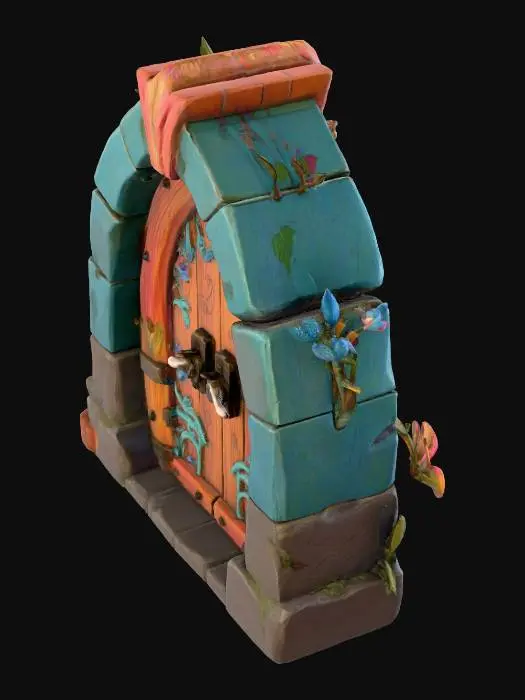 3D model for Enchanted Blooming Gateway